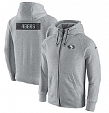 Men's San Francisco 49ers Nike Gridiron Gray 2.0 Full-Zip Hoodie - Ash FengYun,baseball caps,new era cap wholesale,wholesale hats